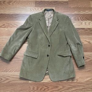 Stafford Mens Corduroy Blazer Jacket Sport Coat Tan 40r
